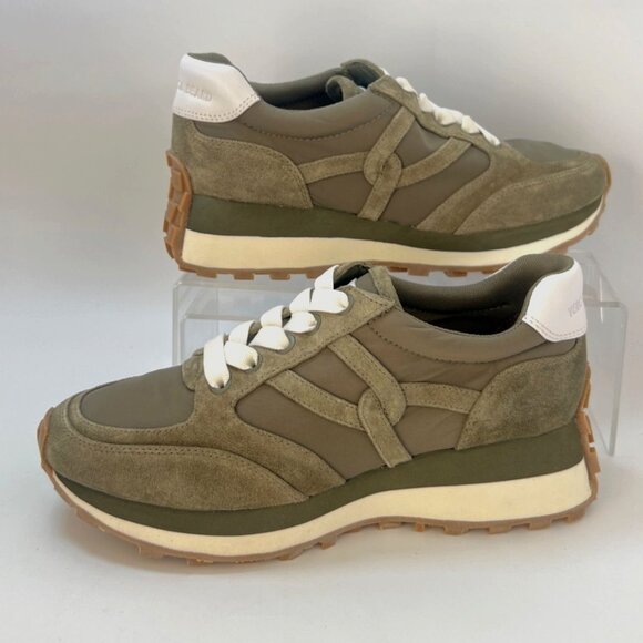 Veronica Beard Valentina Army Green Sneakers Women Size 6.5 - Picture 7 of 13